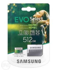 Samsung 512GB 100MB/s MicroSDXC EVO Select Made in korea 0