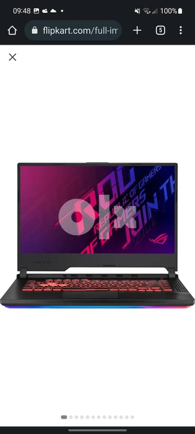 Laptop gaming asus rog strix. .  model G531G i5 9300h gtx 1650 4g