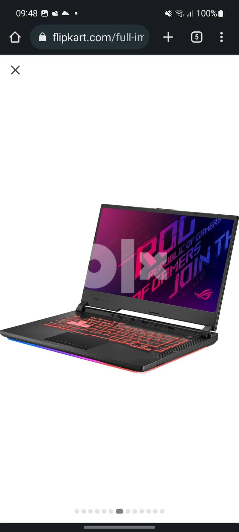 Laptop gaming asus rog strix. .  model G531G i5 9300h gtx 1650 4g 1