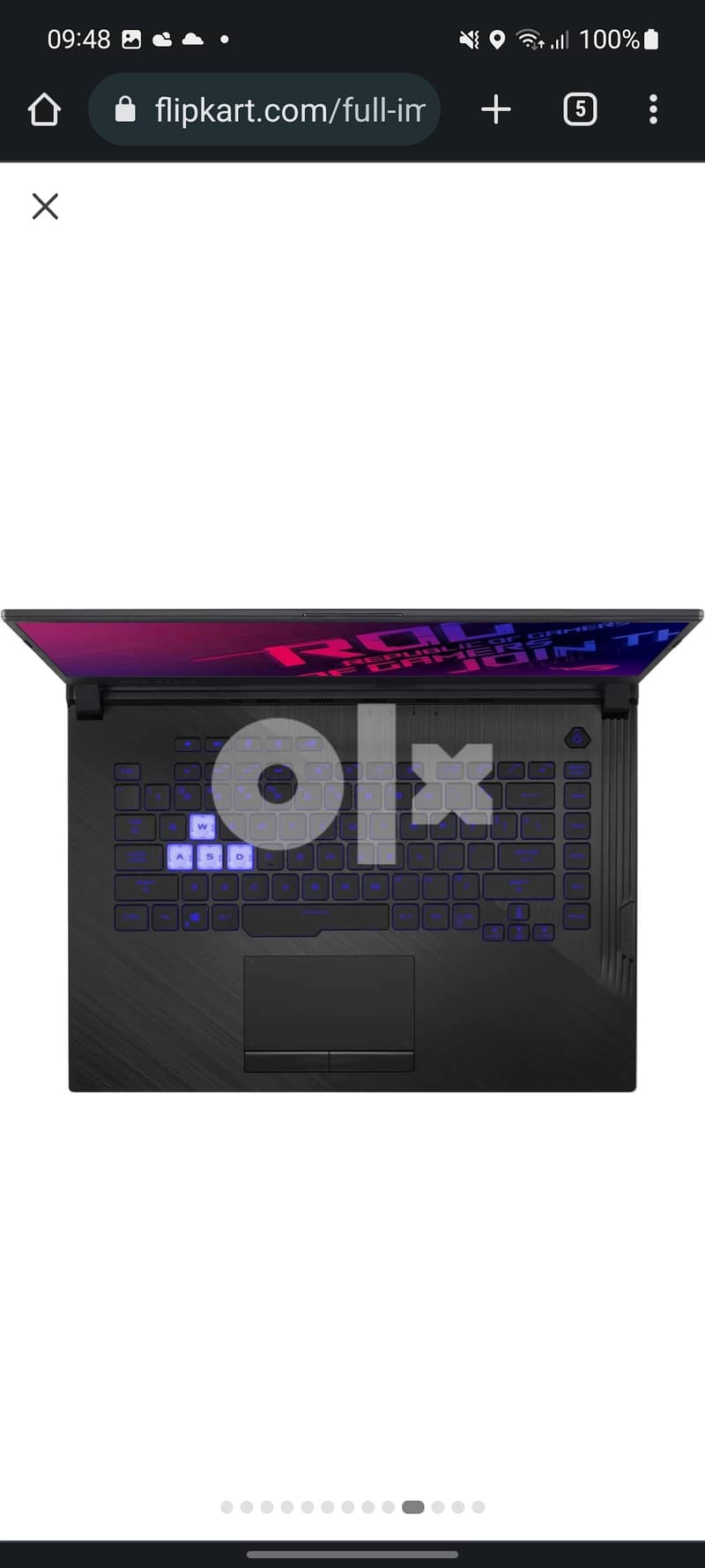 Laptop gaming asus rog strix. .  model G531G i5 9300h gtx 1650 4g 2