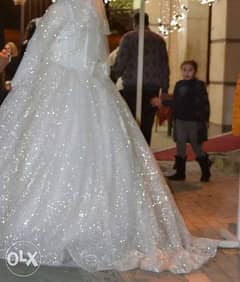فستان زفاف موديل ٢٠٢١ معاة طرحة +البدي 0