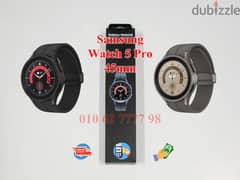 Samsung Watch 5 Pro 45mm جديد متبرشم 0