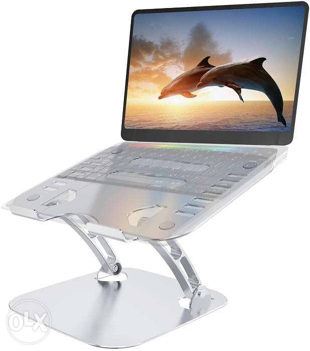 حامل لابتوب ألمونيوم -Laptop Stand Adjustable 11-17" support 20 Kg 0