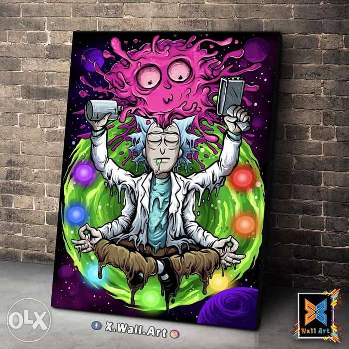 RickandMorty تابلوهات مودرن لديكور منرلك ولكل جديد من التصميمات 0