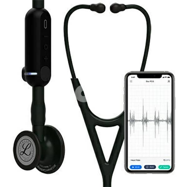 3M Littmann CORE Digital Stethoscope, 8480, Black Chestpiece, 27 inch 5