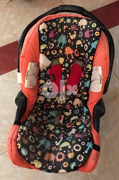 Original graco car seat كرسى سياره جراكو للاطفال حاله ممتازه 0