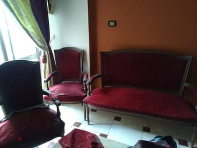 صالون فرنساوى ٥قطع جيد جداً