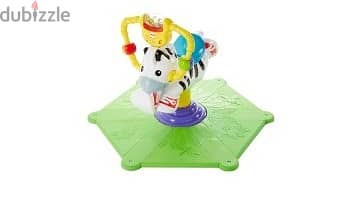 كرسي نطاط ودوّار بموسيقي للأطفال - Bounce and Spin Zebra (Multicolor) 4