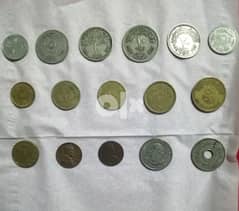 لأعلى سعر مجموعة عملات معدنية مصرية واجنبية نادرة 0