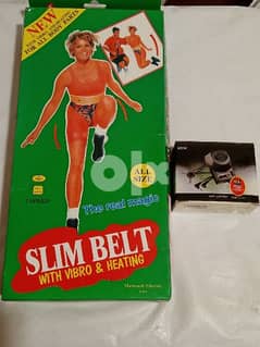 حزام تخسيس Slim belt w vibro & heating + أدابتر متعدد الاستخدامات