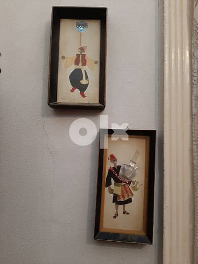 ٢لوحه أصليه بارزة لفنان أيطالى