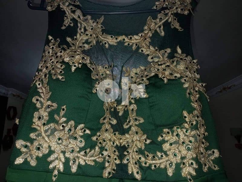 فستان سواريه اخضر 4