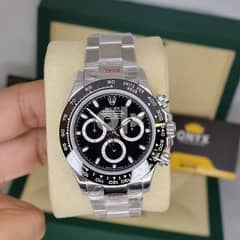 Rolex Daytona ceramic bezel, black dial, 7750 swiss ETA