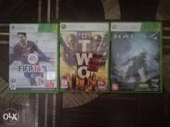 Xbox 360 games(fifa 14,army of two, halo 4) 0