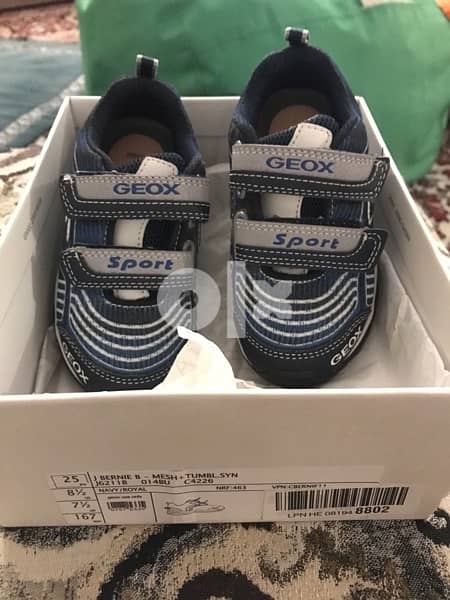 Geox child shoe bm new size 25  جيوكس اولاد اصلى جديد لم يستخدم مقاس٢٥ 2