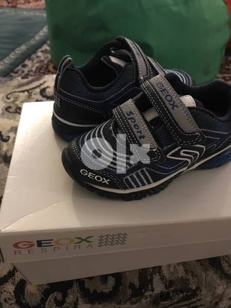 Geox child shoe bm new size 25  جيوكس اولاد اصلى جديد لم يستخدم مقاس٢٥ 3