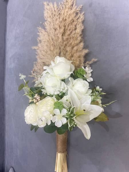 بوكيه ورد صناعي للزفاف Bouquet 1