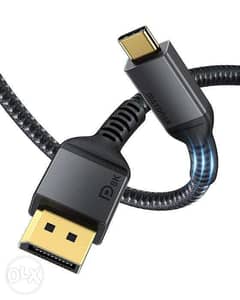 Maxonar USB C to DisplayPort, 8K 60Hz Type-C to DP Cable 3M 0
