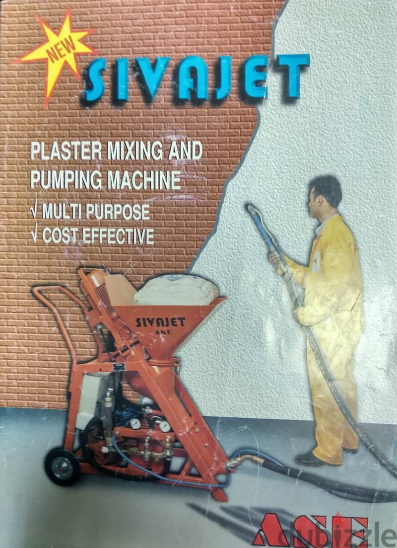 plaster mixing and pumping machine 10