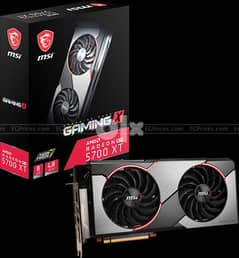 كارت شاشةrx 5700 xt msi gaming x 0