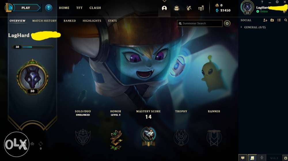 Handmade Fresh League of Legends EUW LVL 30+ Unranked lol Account s 0