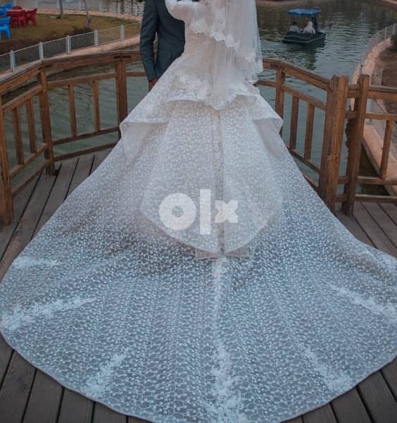 white wedding dress used for one time only 1