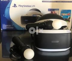 VR head set with 2 controllers and camera for PlayStation- like new 0