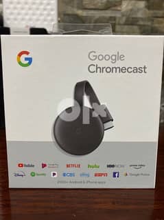 Google Chromecast 3 Streaming Device, Black 0