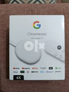 Google Chromecast with Google TV 4K - Snow 0