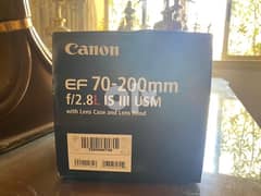 Canon 70-200 F2.8 IS USM III