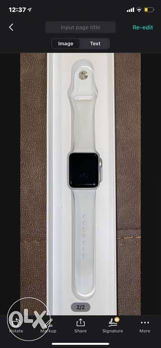 Apple Watch series 3 - 38mm case silver aluminium- sport band- white 6