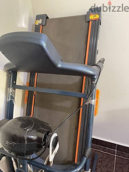 ‎مشاية كهربائية ومساج أسود treadmills 150 kg 3