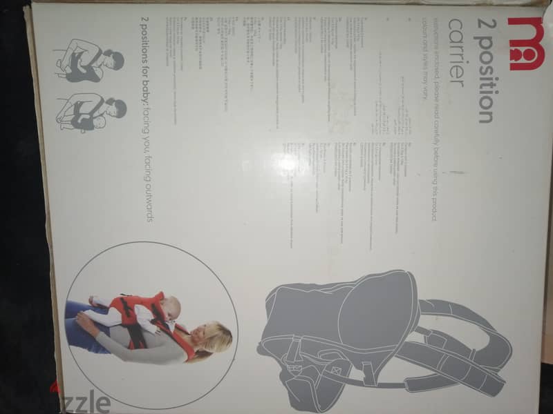 Mothercare carrier, 2 positions 3