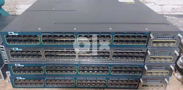 سويتش سيسكو Cisco Switch 3560X- 48 POE+ 10/100/1000 uplink 1G