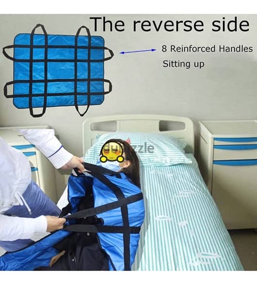 Positioning Bed Pad with Handles, Easy elders Lifting and Transfer 4