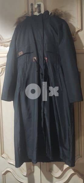 women coat new black made in turkey size (46Eu) 2xl