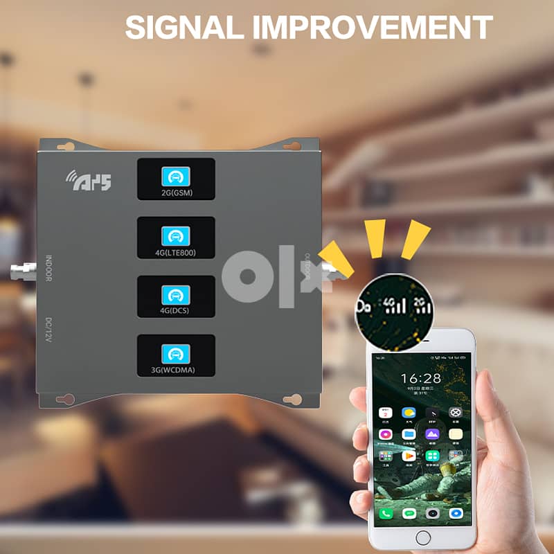 جهاز تقويه شبكه الموبيل تقوية جميع شبكات المحمول 4جي حلول وداعاً ل ضعف 0