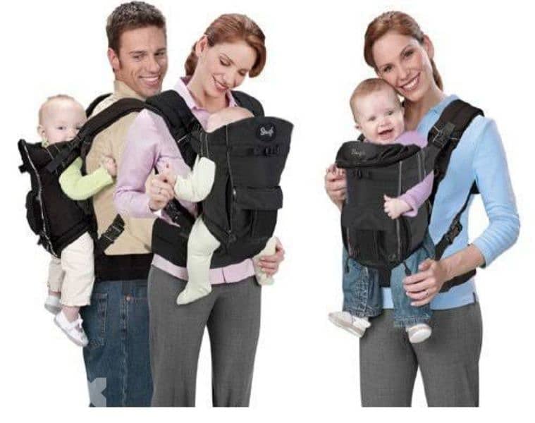 front and back evenflo snugli baby carrier شيالة اطفال 1