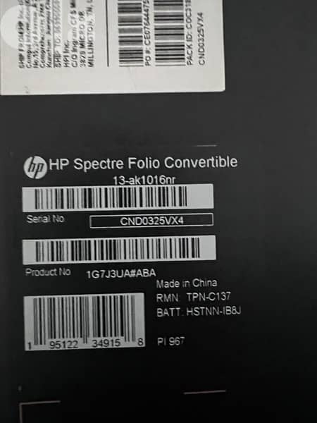 HP Spectre Folio 0