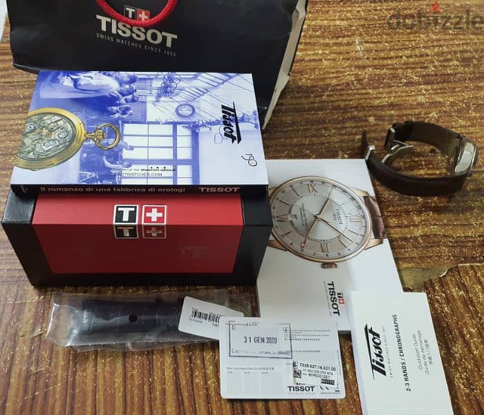 ساعة تيسوت سويسرى اصلي بجميع أوراقها من أيطاليا عدد محدود ثمنها 1250€ 10