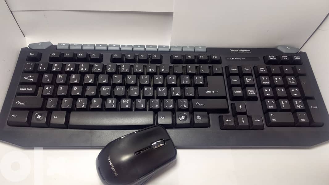 Mouse+ Keyboard wireless Yes Original طقم كيبورد + ماوس لاسلكي من 0