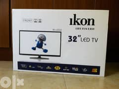 IKon IK-E32DF new شاشة ايكون 32 بوصه جديدة لم تستخدم 0