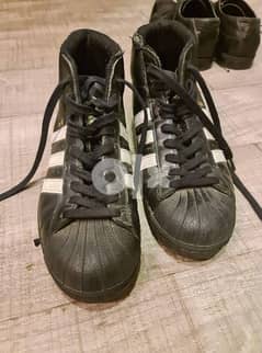حذاء أديداس سوبر ستار اسود أصلي مقاس ٣٩. ٥ adidas superstar black 39.5 0