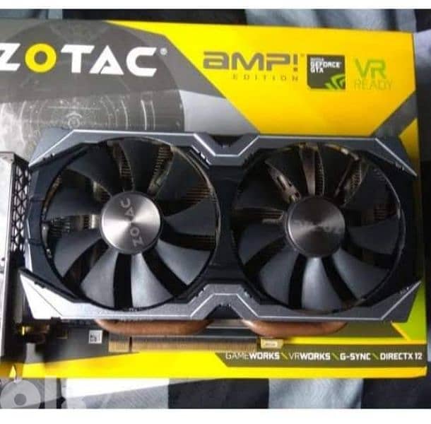 كارت. gtx 1060 6gb zotac 1