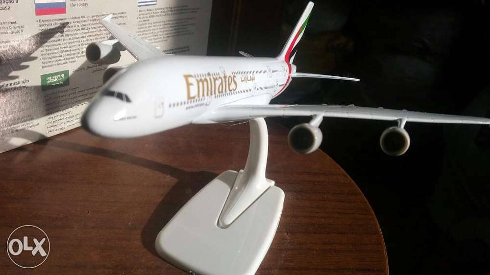 مجسم ماكيت طائرة A380 حديد جميع شركات الطيران 1