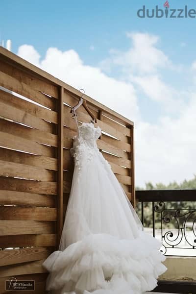 فستان زفاف استخدام مرة واحدة ، من تصميم كارولين يسي 4