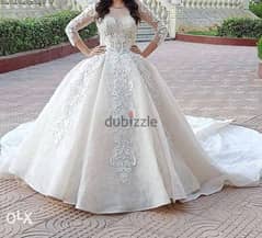 فستان فرح مع طرحة Glamour wedding dress 0