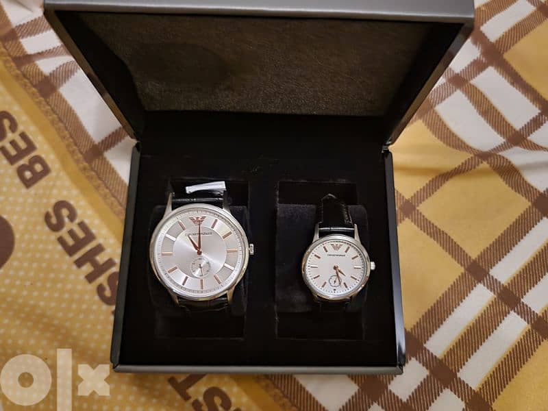 Emporio Armani watch box for him & her 1