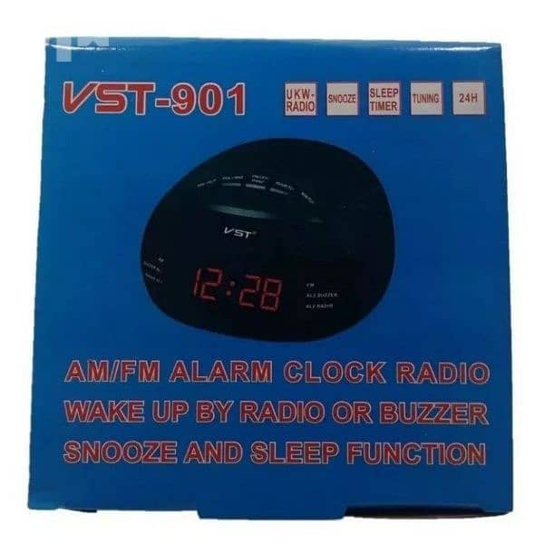 VST 901 Radio AM FM Clock Alarm 24H/راديو ٢ موجة ٢ منبه وساعة نظام ٢٤ 6