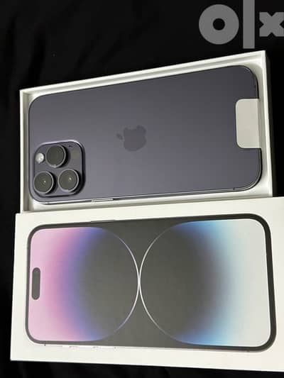 Iphone 14pro max 256g 2sim purple 1 year warranty